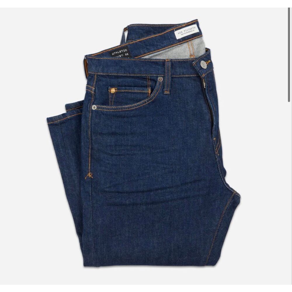 ACE RIVINGTON ATHLETIC STRAIGHT JEANS in Dark Rinse NWT Size 38/36